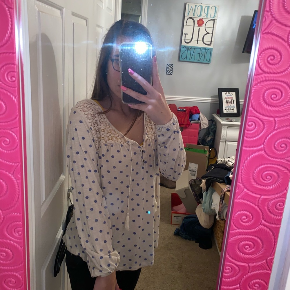 polka dot top